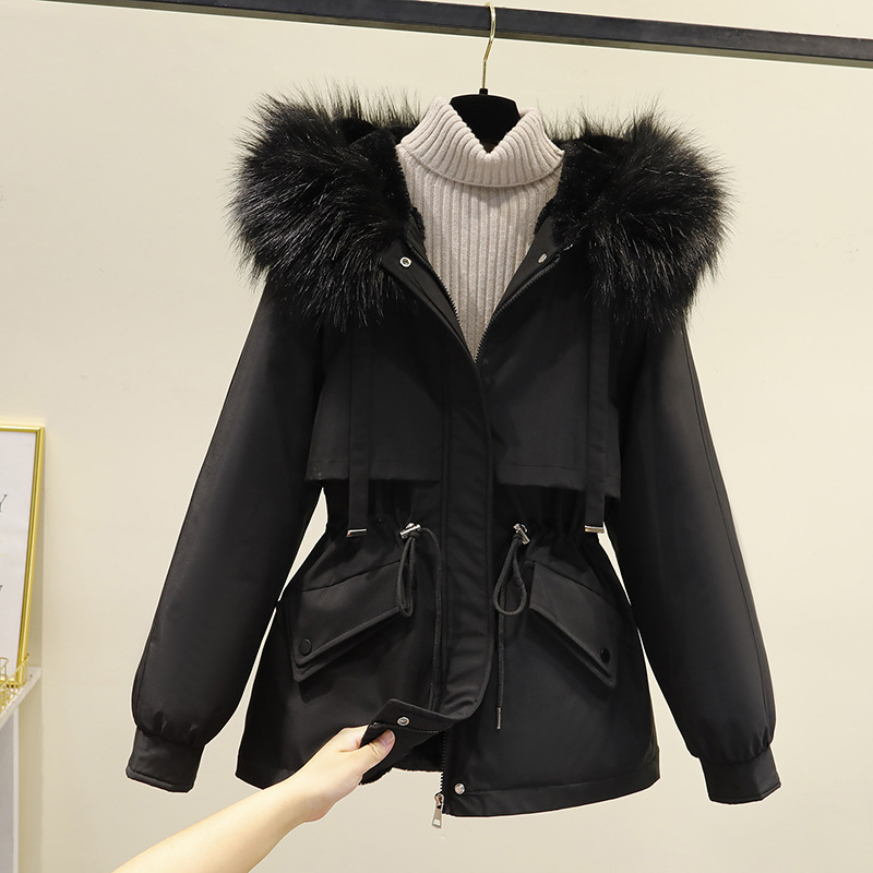 Faux Fur Hooded Parka Coat