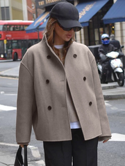 Basic Solid Warm Coat