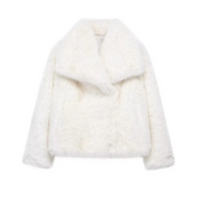 Short Faux Fur Loose Coat