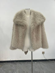 Short Faux Fur Loose Coat