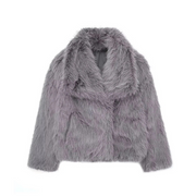 Short Faux Fur Loose Coat