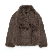 Short Faux Fur Loose Coat