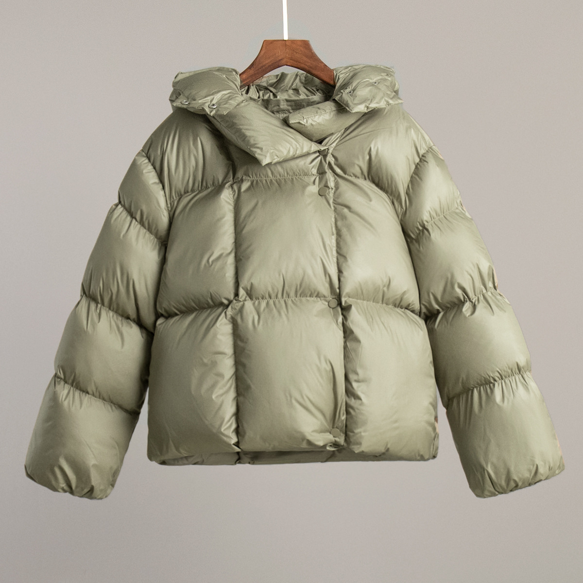 Quilted Jacket With Hood