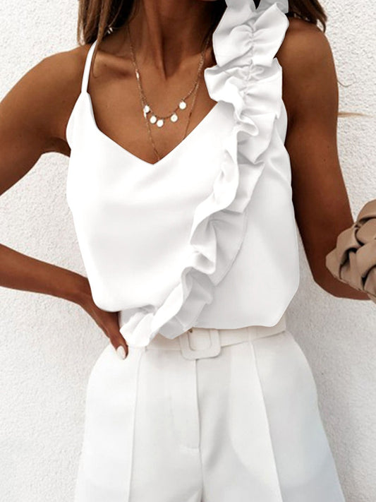 Cami V-Neck Sleeveless Summer Tops