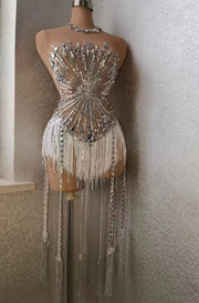 Crystal Fringe Bodysuit